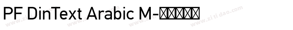 PF DinText Arabic M字体转换